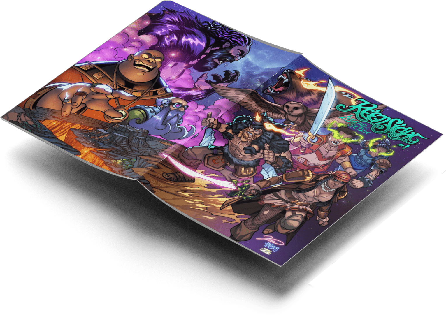 KeenSight Issue 1 Comic Mockup